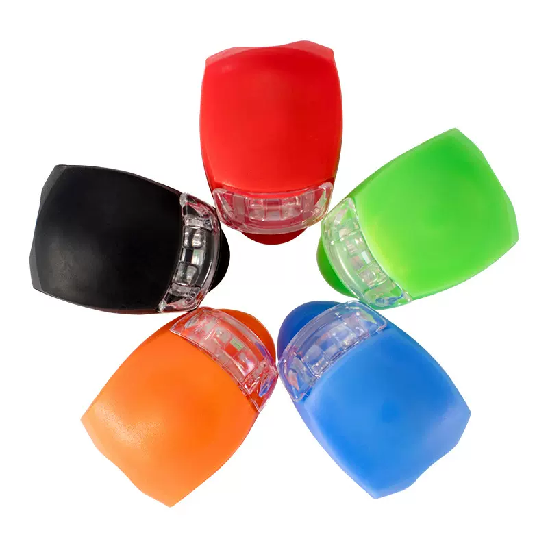 自行车led灯青蛙灯夜骑夜行装备闪光灯警示灯硅胶尾灯山地车配件