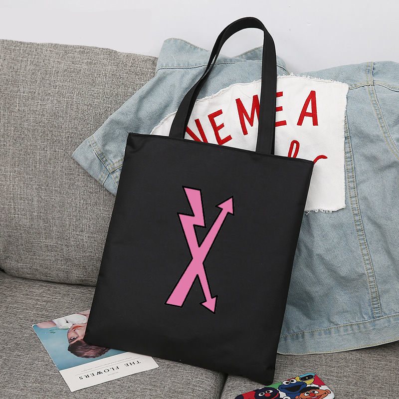 Niños calmados maxident periférico impreso lienzo bolso de hombro estudiante bolsa de compras portátil comercio exterior global