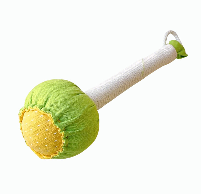 Ai Cao Mallet Mugwort Massage Hammer Handheld Herbal Tapping Stick for Full Body Relaxation in use