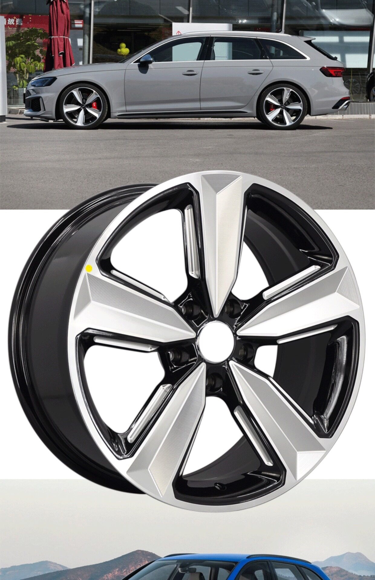 18-inch, 17-inch, 16-inch forged wheels suitable for Audi A6L, A4L/A5/A8/A3/Q5/Q3/TT/A7 modification