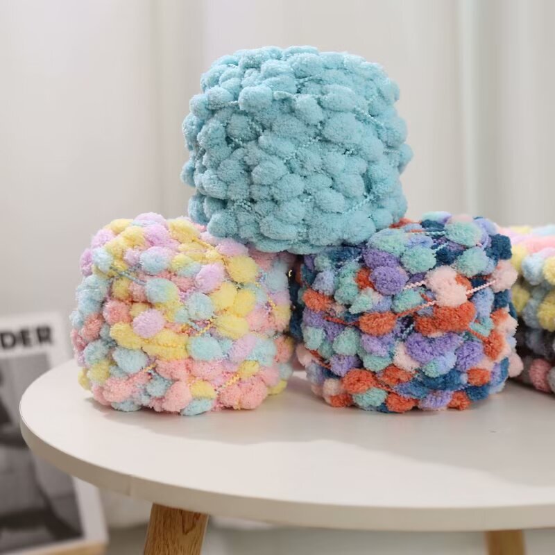 100g Small Ball Yarn Snowball Yarn Ball Handmade Knitting Blanket Cloud Ins Blanket Bean Yarn