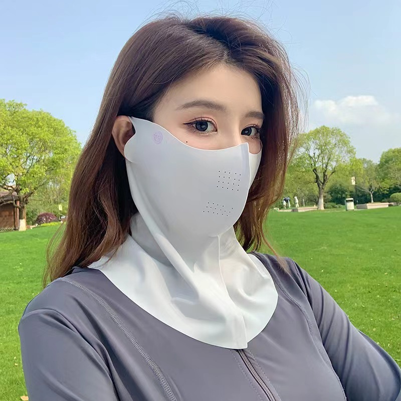 夏季新爆款护颈防晒无痕男女遮阳防紫外线口罩护眼角透气冰丝面罩|undefined