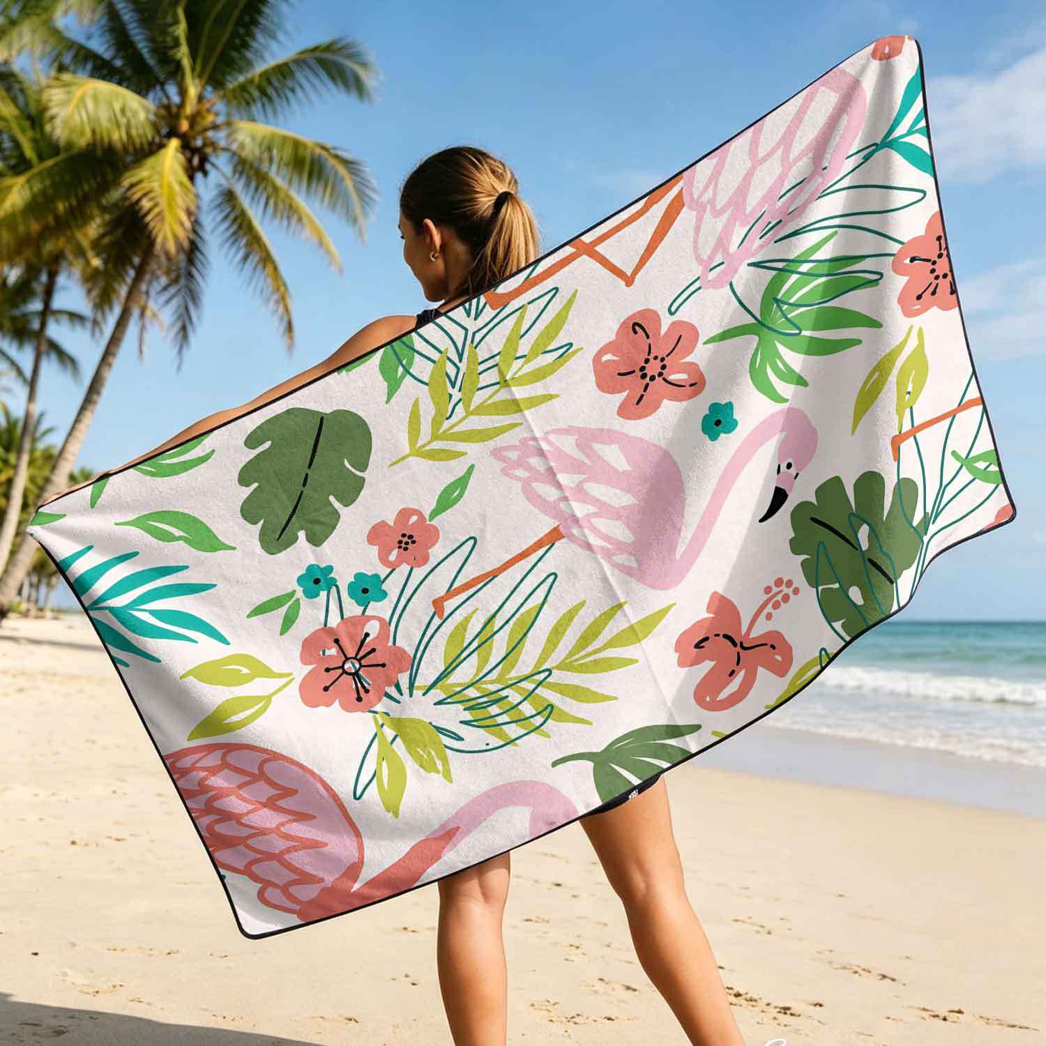 2-piece dual-use car seat cover, ultra-fine fiber, can be used as a beach towel, printed car protective seat cover 13