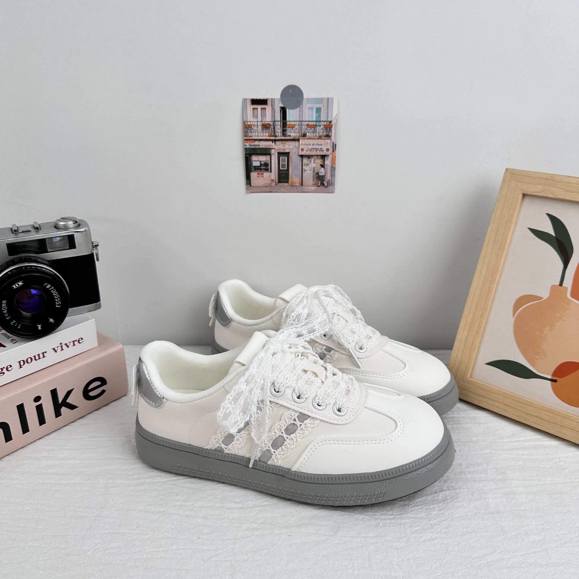 Zapatillas de plataforma con lazo de onda lejana para mujer 2025 nuevos zapatos de mujer de verano de estilo caliente