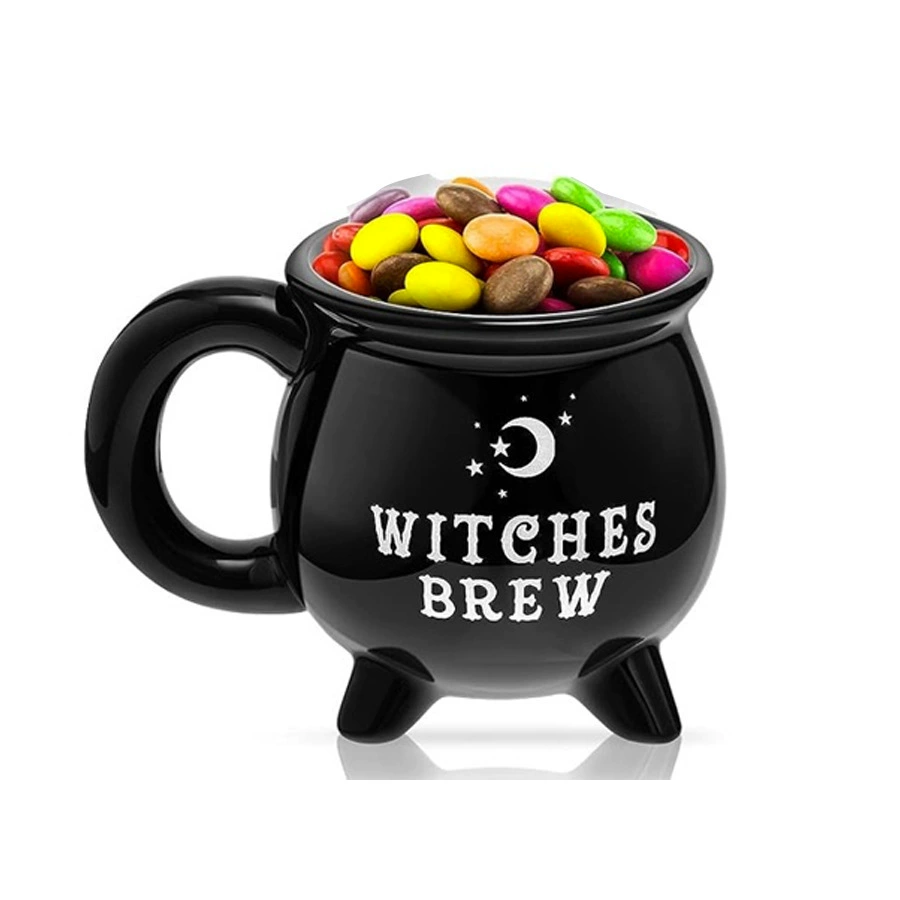 Керамическая кружка-ко cauldron "witch" для Хэллоуина, witches brew, 301–400 мл, 13×9,2×9,2 см