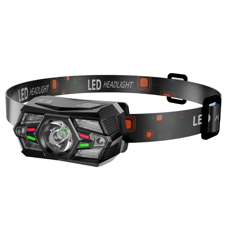 Nuevos faros LED de pesca, faros de inducción de swing, auriculares recargables, mini faros para correr nocturno al por mayor