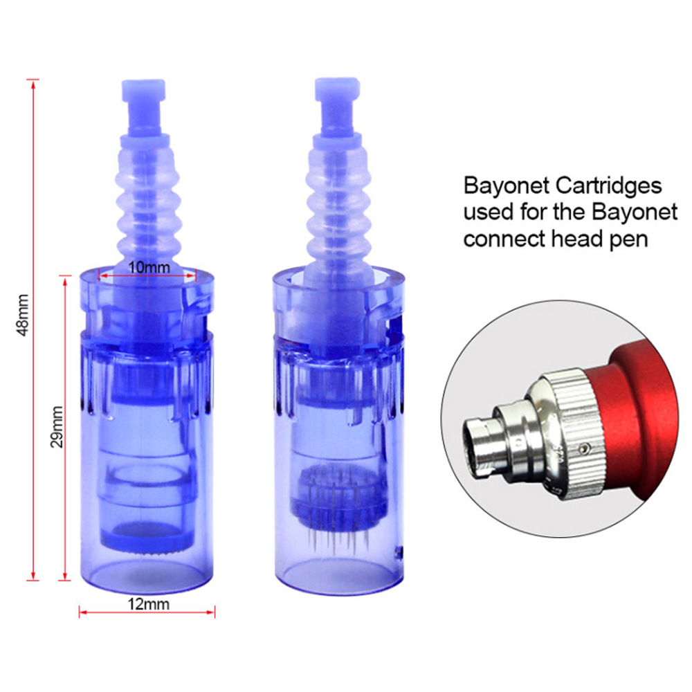 Bayoneta A6 eléctrica micro aguja tatuaje ceja embarazo pestañas embarazo labio acné eliminación nano chip eléctrico micro aguja cabeza
