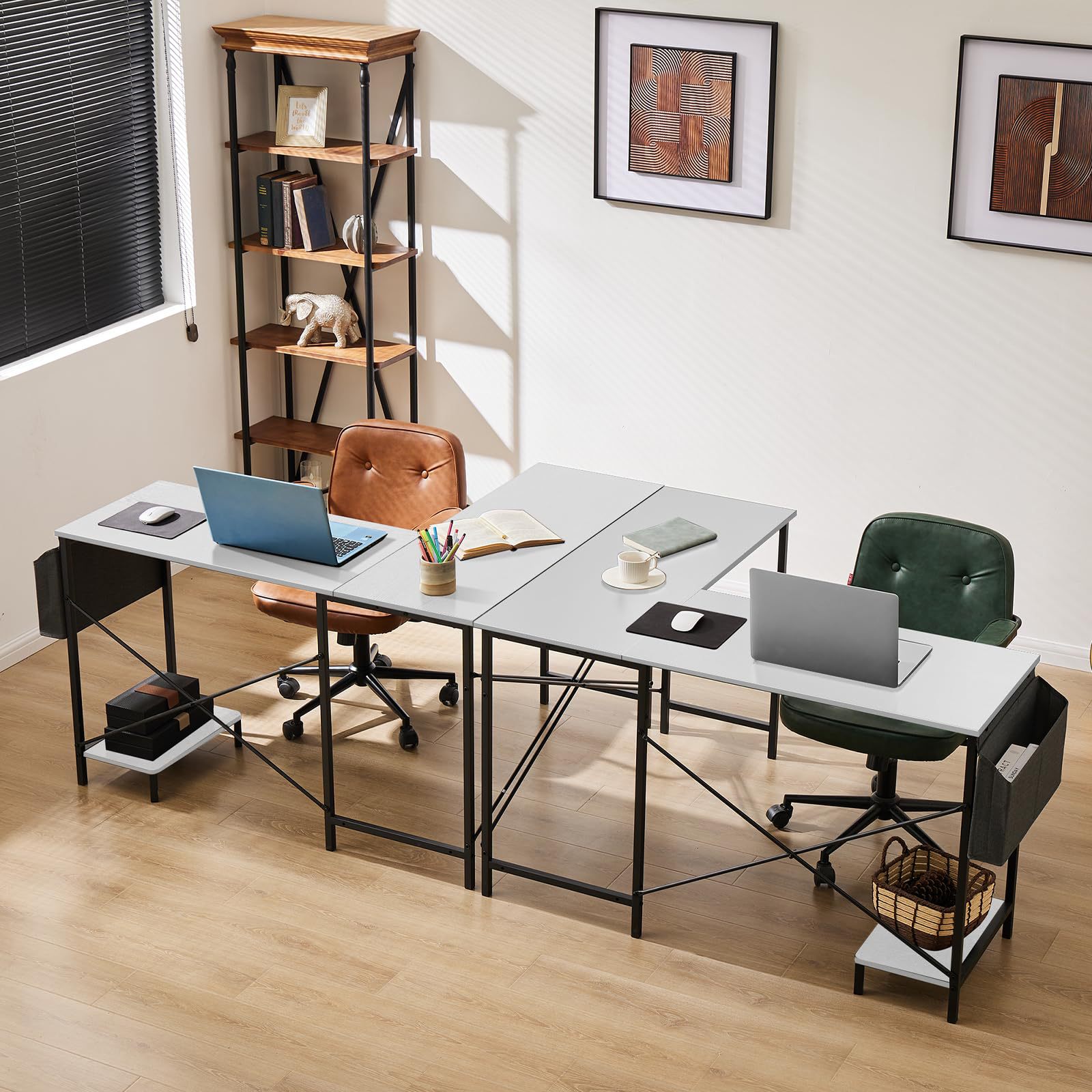 Comercio exterior personalizado en forma de L escritorio de computadora doméstico moderno pequeño escritorio de escritorio de esquina mesa de juego mesa de esquina