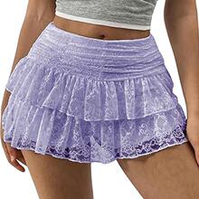 Q 50350 Layered Lace Mini Skirt �����˿��ȹ �羳ŷ��