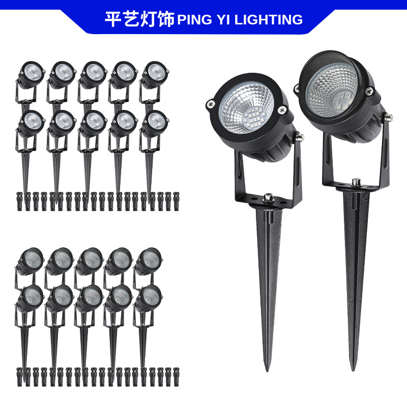 Source Factory Led Ground-Inserted Tree Lighting Lights, Waterproof Lawn Spotlights, Engineering Landscape Lighting, Ground-Inserted Lights, Oem Customization