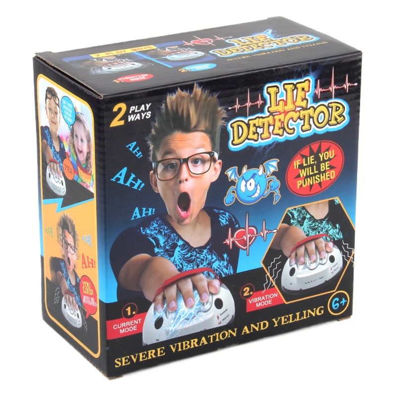 Fuente de la fábrica detector de mentiras verdadera historia aventura partido vibración actual modo dual nuevo extraño truco juguete