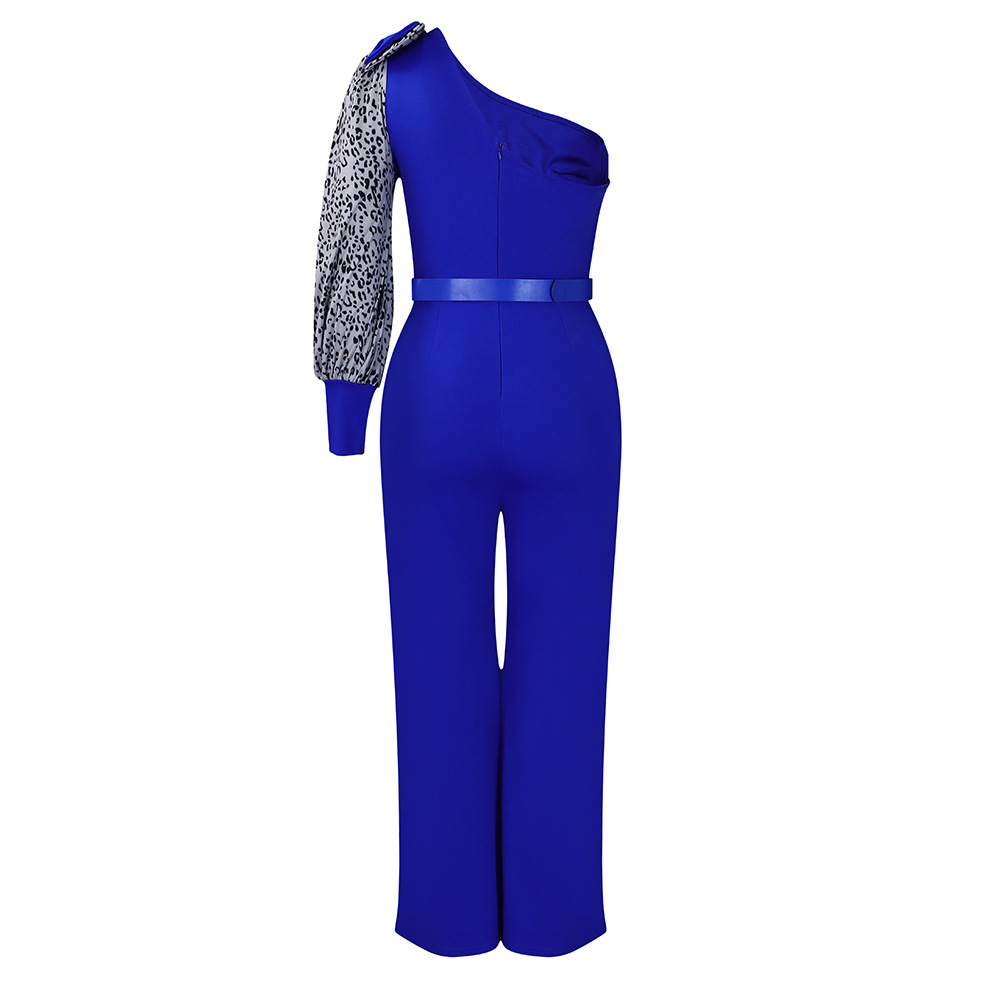 Women's Jumpsuits Rompers One Shoulder High Waist Wide Leg Elegant_voghion.com