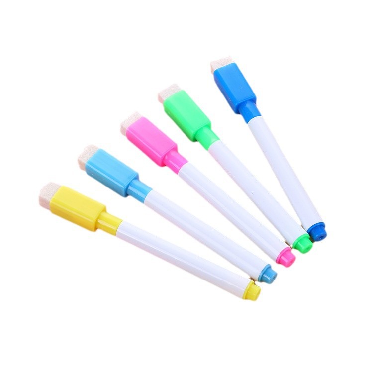Bolígrafo de pizarra pequeña, fácil de escribir, fácil de limpiar, accesorios de pizarra, caligrafía para niños, pincel de graffiti, marcador negro a base de agua al por mayor