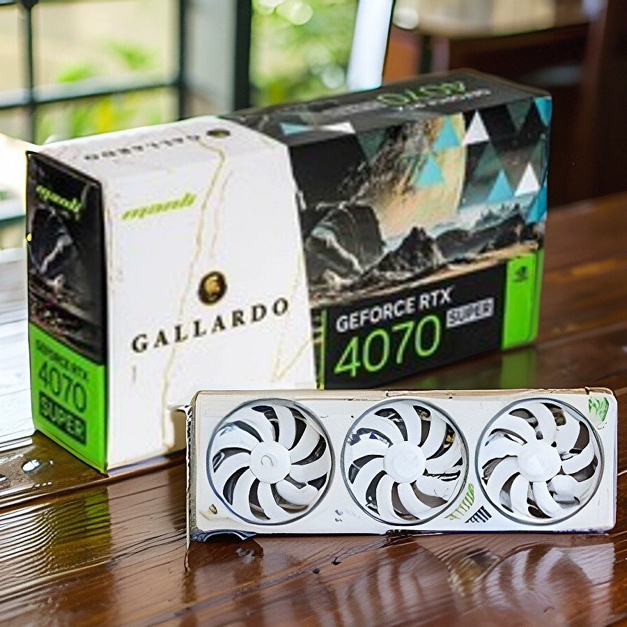 Wanli GeForce RTX® 4070TI Super 16GBGDDR6256bit Три вентилятора белый