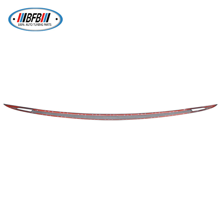 100% Real Carbon Fiber Matte Trunk Trim - For Tesla Model S 2016-2021 - Rear Trunk Strip Tailgate Decoration