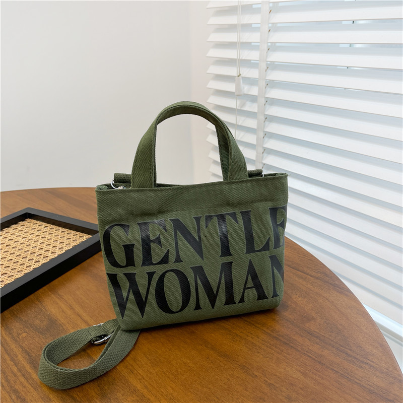 Venta al por mayor transfronteriza GW Tailandia Xiaoyou bolsa de lona diseño de nicho carta portátil de gran capacidad bolsa de mensajero del hombro