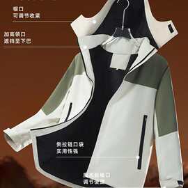 秋冬加绒冲锋衣定制印logo户外防风防水保暖登山服外套团体工作服