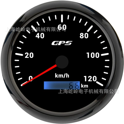 automobile instrument – Universal Instrument - 0-120kmh-black-frame-black-bottom