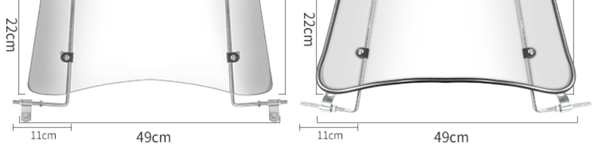 Suitable for Electric Vehicle Front Windshield, Universal Windshield Hd, Transparent for Pedal Battery Motorcycles