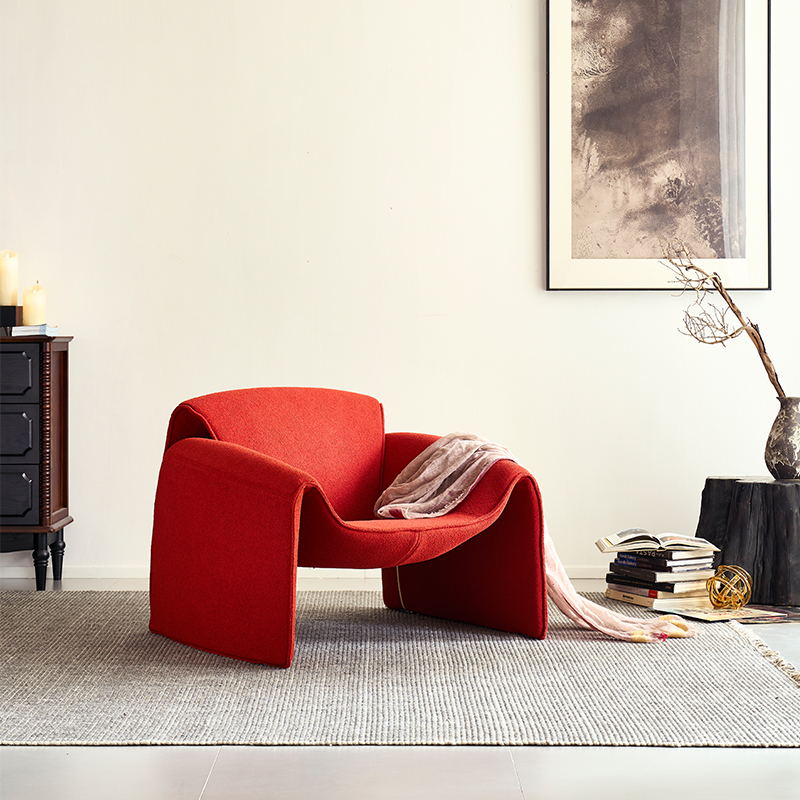 Leclub Crab Chair Genuine Leather Original Designer Leisure Lazy Sofa Chair Living Room Minimalist Meeting Chair Leisure Chair