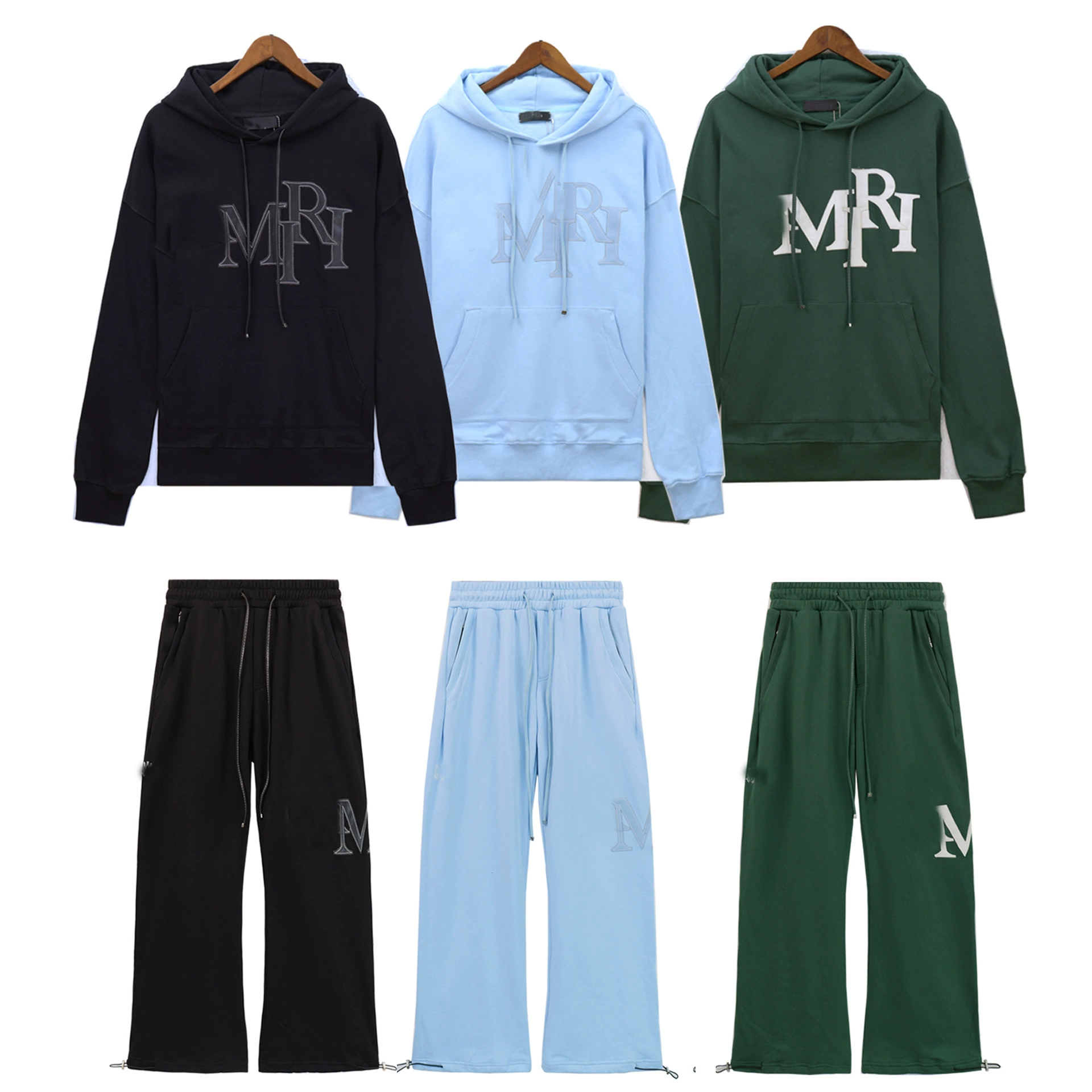 Европейский и американский прилив AM1R1 новый классический вышитый алфавит хлопковый толстовка с капюшоном