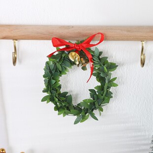 New Arrival Bow Leaf Wreath Bell Christmas Tree Accessories Christmas Gift Box Decoration Christmas Wreath