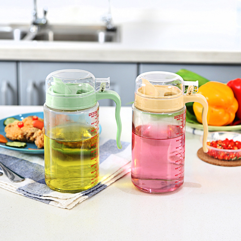 Revitalized Glass Oil Bottle YH5864 Large Capacity Kitchen Home Oil Tank Non-oil Dropping Soy Sauce Vinegar Condiment Bottle