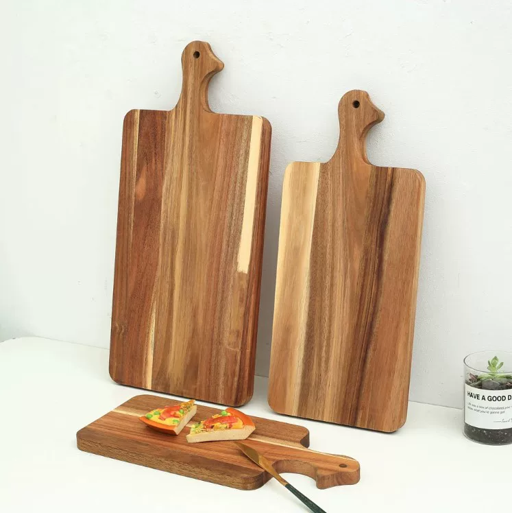 Акциялар Solid Wood Pizza Stupid Wooden Bid Steak Steak Restaurant Bread Plate Western Card House House Wood Stupid