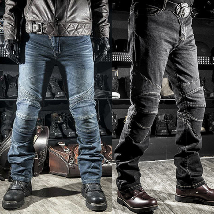 Temu Cross-Border European and American Motorcycle Racing Rider Jeans Anti-Fall Pants for Off-Road Motorcycle Racing Riding