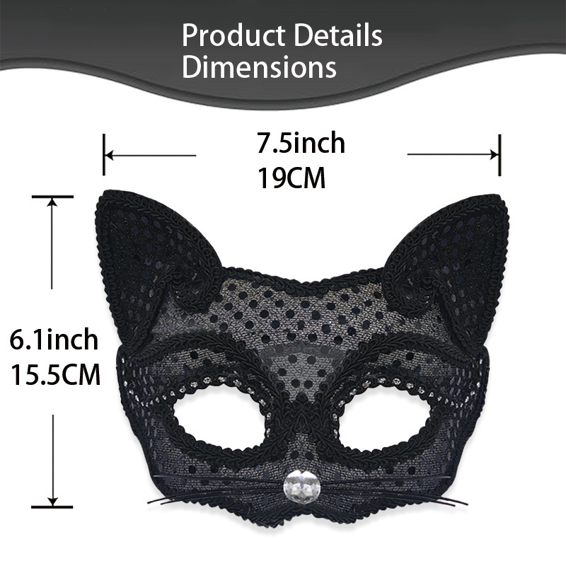 ハロウィンマスク インターネットセレブ 猫 魅惑的で魅力的な動物マスク 小道具 クロスボーダー|undefined