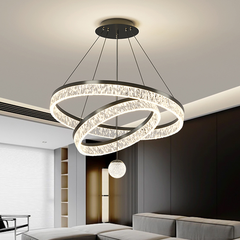 Lámpara de la sala de estar minimalista italiana lujosa atmósfera de alto nivel lujosa lámpara principal moderna y simple lámpara de toda la casa 2025 nueva