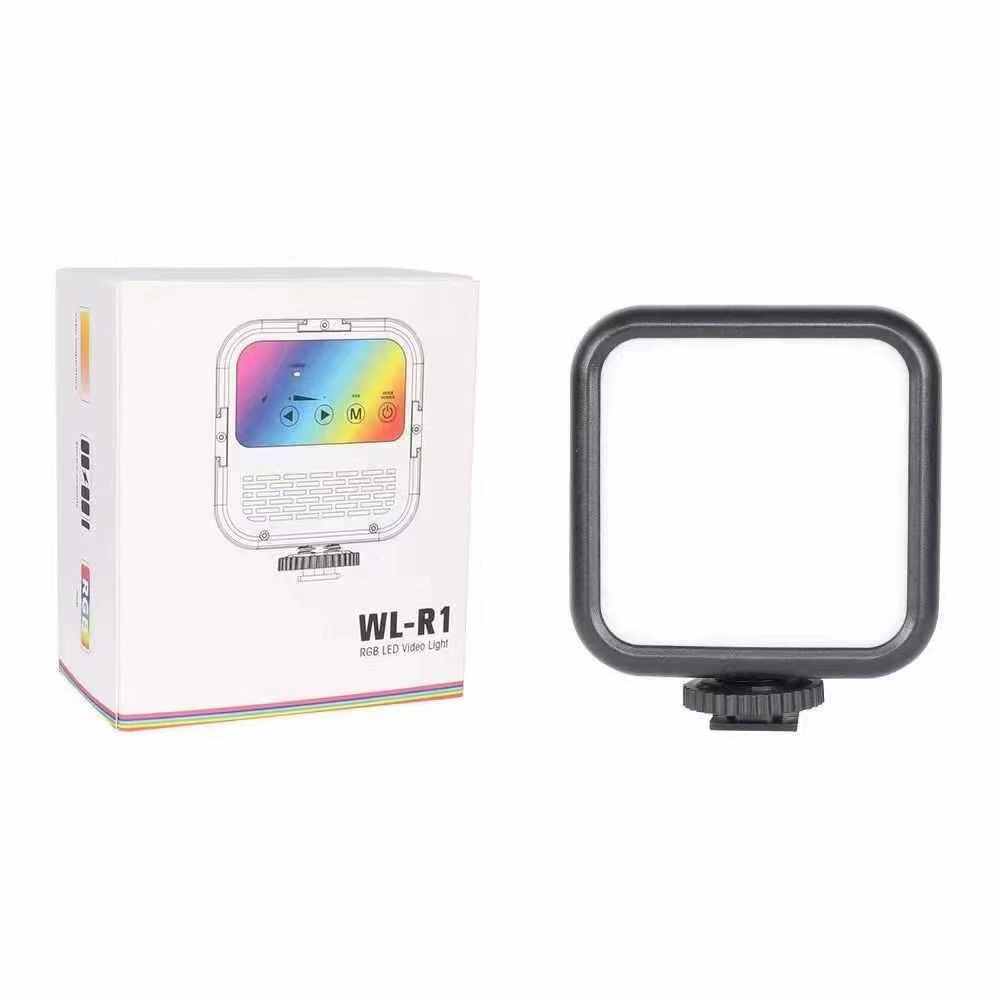 Портативный карманный светильник WL-R2 / WL-R1RGB — квадратный RGB и 3‑цветный затемняемый мягкий свет