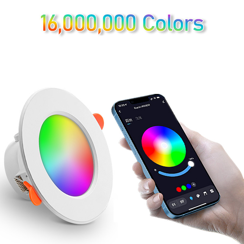 10W Graffiti Bluetooth Smart Downlight RGB CCT AC85-265V