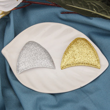 超声波压花单面金粉猫耳朵 手工发饰配件 永生花独角兽耳朵辅料