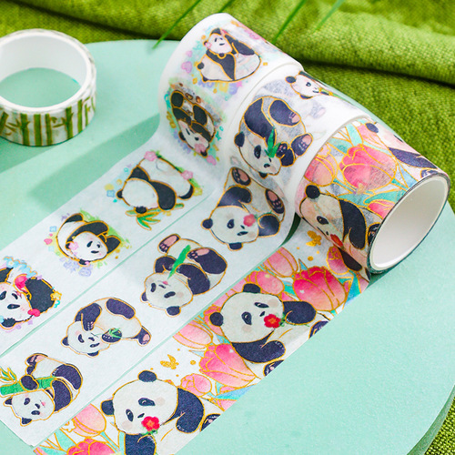 Sichuan Giant Panda Accompanying Gift DIY Handpiece Decoration Material Sticker Set City Souvenirs Cute Small Fresh