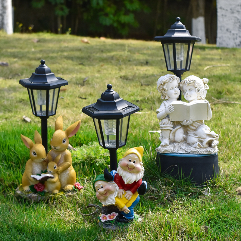 Cross-Border New Garden Solar Luminous Lamp Puppy Fat Ornaments Garden Decorations Sculpture Resin Craft Gifts Cross-Border New Garden Solar Luminous Lamp Puppy Fat Ornaments Garden Decorations Sculpture Resin Craft Gifts
