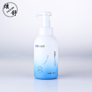 Customized 300/400/500ml Facial Cleanser Foam Bottle Pet Press Foaming Bottle Cleansing Mousse Bottle