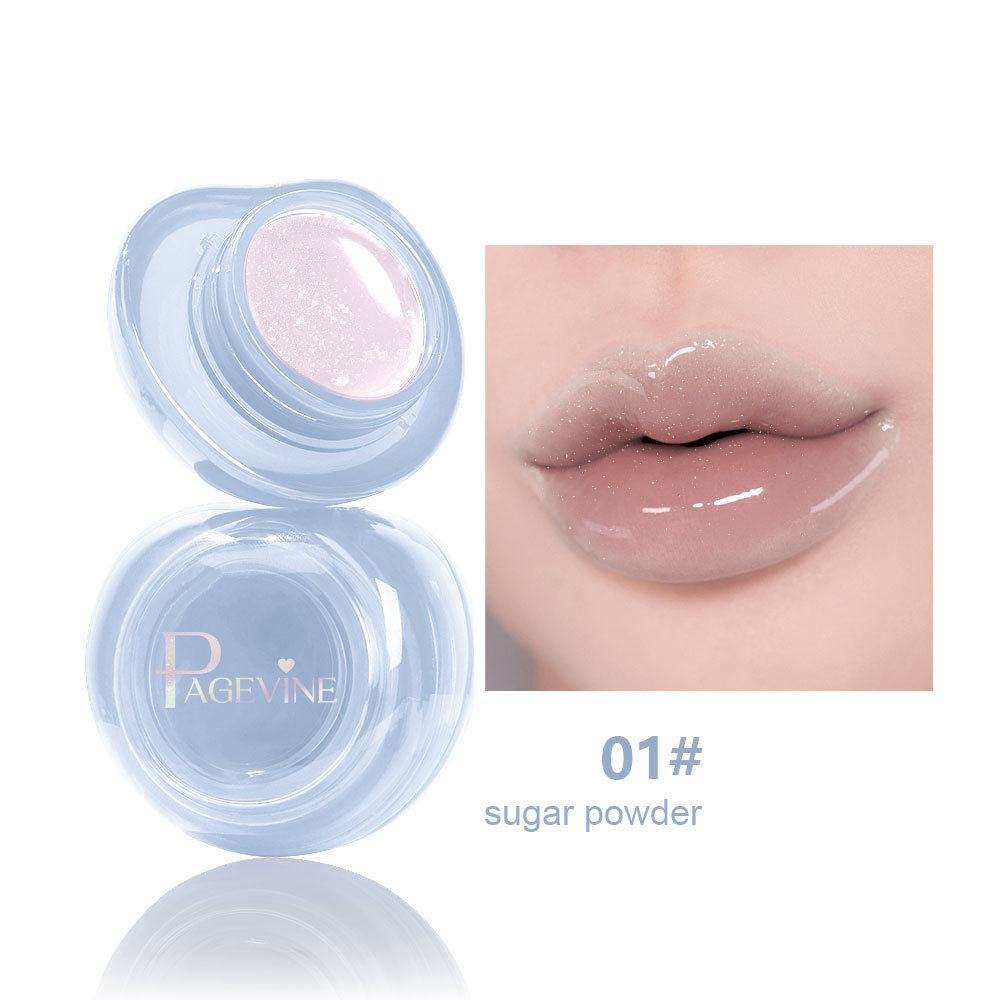 Transfronterizo PAGE VINE Crystal Jelly Crema de doble uso para labios y mejillas Espejo de agua y brillo para sostener el maquillaje para mostrar brillo de esmalte de labios rubor image 6