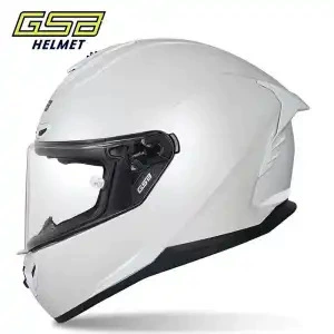 Gsb 361 Electric Vehicle Helmet Men's Full-Coverage Motorcycle Personalized Racing Helmet All-Season Universal Cool Matte Black (Dəbilqə (Kaska) aksesuarları) - m-54cm-55cm-card-size-is-larger-pearl-white