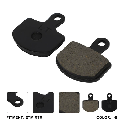 Suitable for Etm Rtr Motorcycle Modification Parts, Metal Sintered High-Temperature Resistant Black Motorcycle Brake Pads (Motorcycle General Parts)