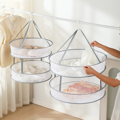 Household foldable mesh drying rack, drying net, sweater cashmere anti-wrinkle flat drying rack, sock drying magic tool