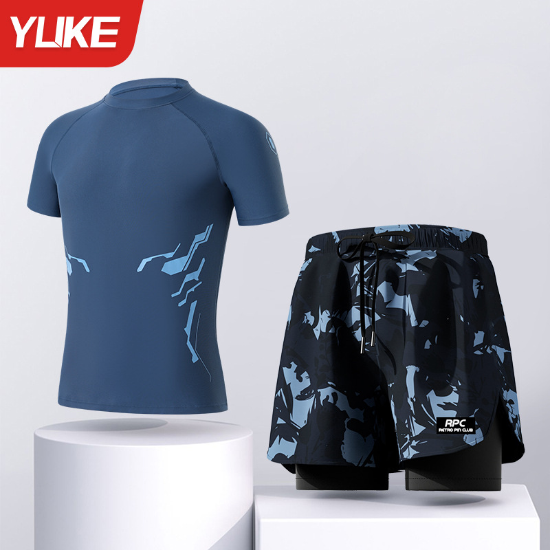 블루 프린트 슈트 [수영팬츠+수영복]