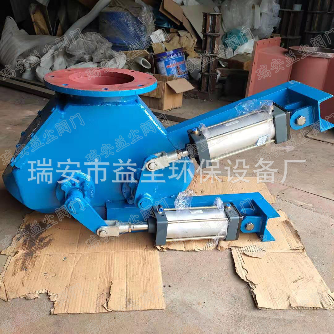 供应不锈钢三通分料阀 气动圆口四通分料阀 气动三通分料阀DN400