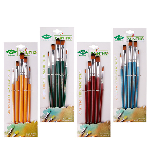 Cross-border oil paint brush nylon hair brush set art painting materials painting acrylic brush student watercolor pen wholesale
