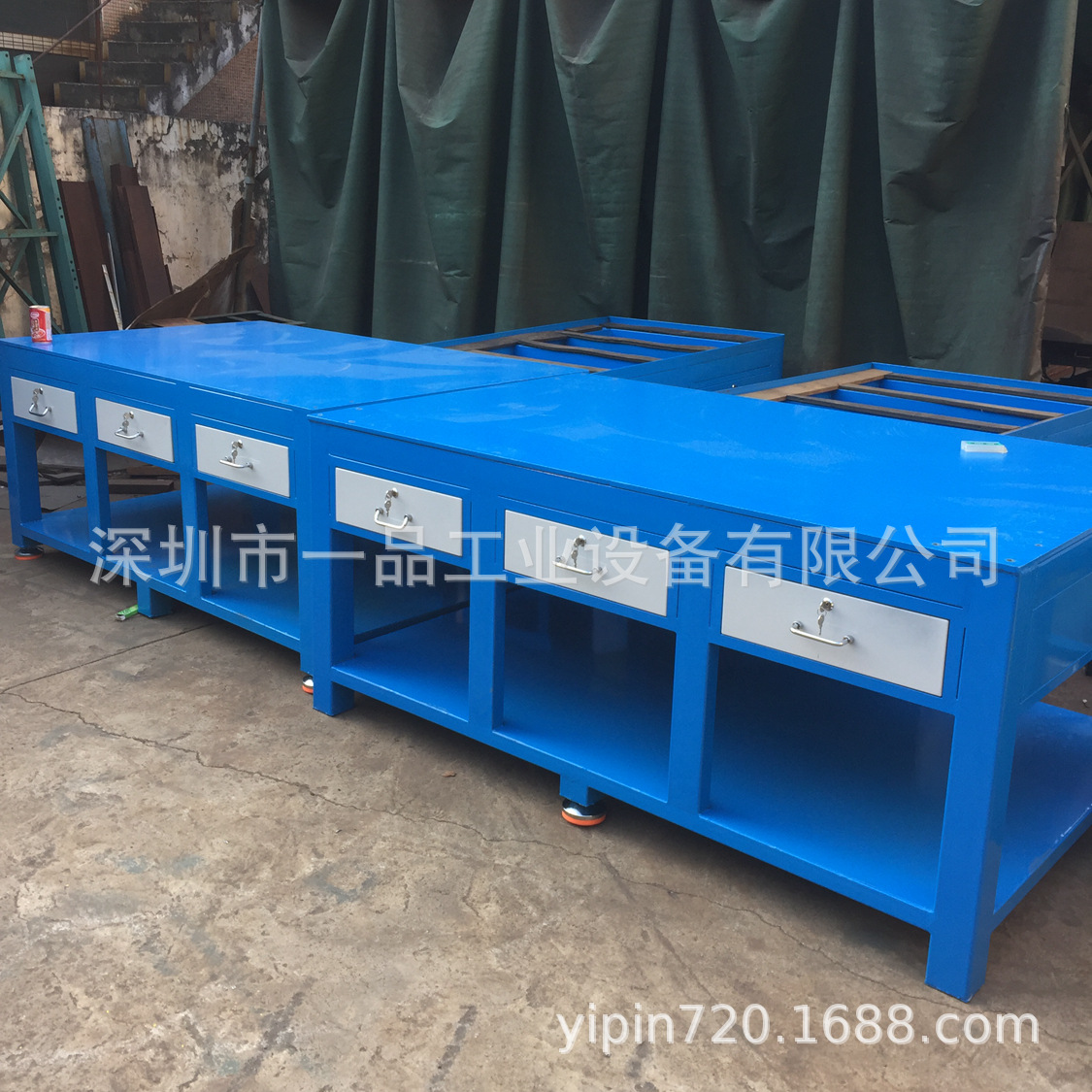 钳工钢板工作台模具维修装配台虎钳车间钢板钳工防静电重型工作台