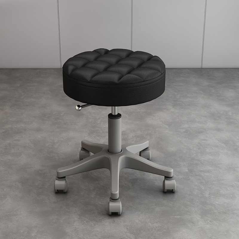 Internet celebridad simple peluquería salón de uñas silla redonda con ruedas taburete de belleza salón de belleza polea giratoria elevación redonda taburete