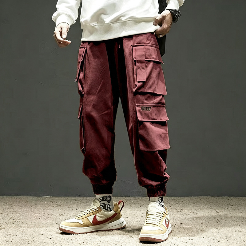 Cross-border foreign trade popular men's work pants, trendy brand loose multi-pocket jogger pants, versatile casual pants, cheap wholesale Cross-border foreign trade popular men's work pants, trendy brand loose multi-pocket jogger pants, versatile casual pants, cheap wholesale