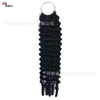 Bohemian curly feather crochet hair extension 人发羽毛接发