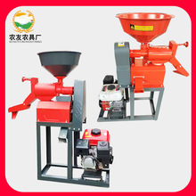 干咖啡豆去皮机农友170汽油机带40型水稻碾米机电动稻谷脱皮机