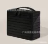 Flat cosmetic bag black [21.5*19*8cm]